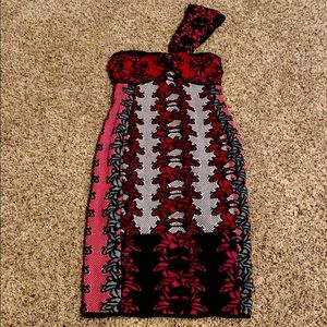 Missoni knit one shoulder dress valentines!